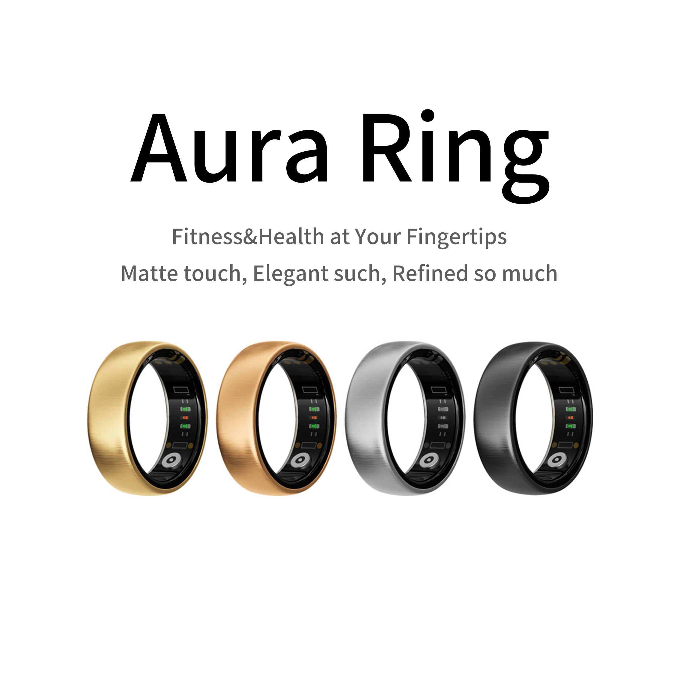 Gymnastic Ring - Nhẫn thông minh AURA Matt, thiết