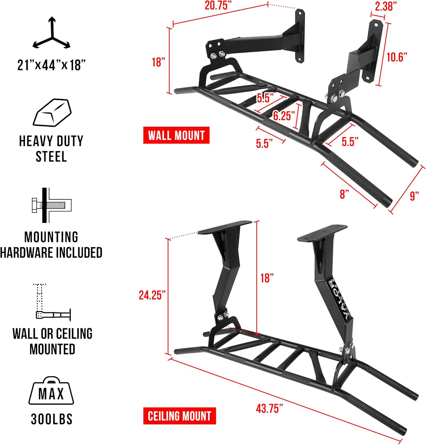 Chin-Up and Pull-Up Bar with M - đánh giá và giá Pull Up Bar