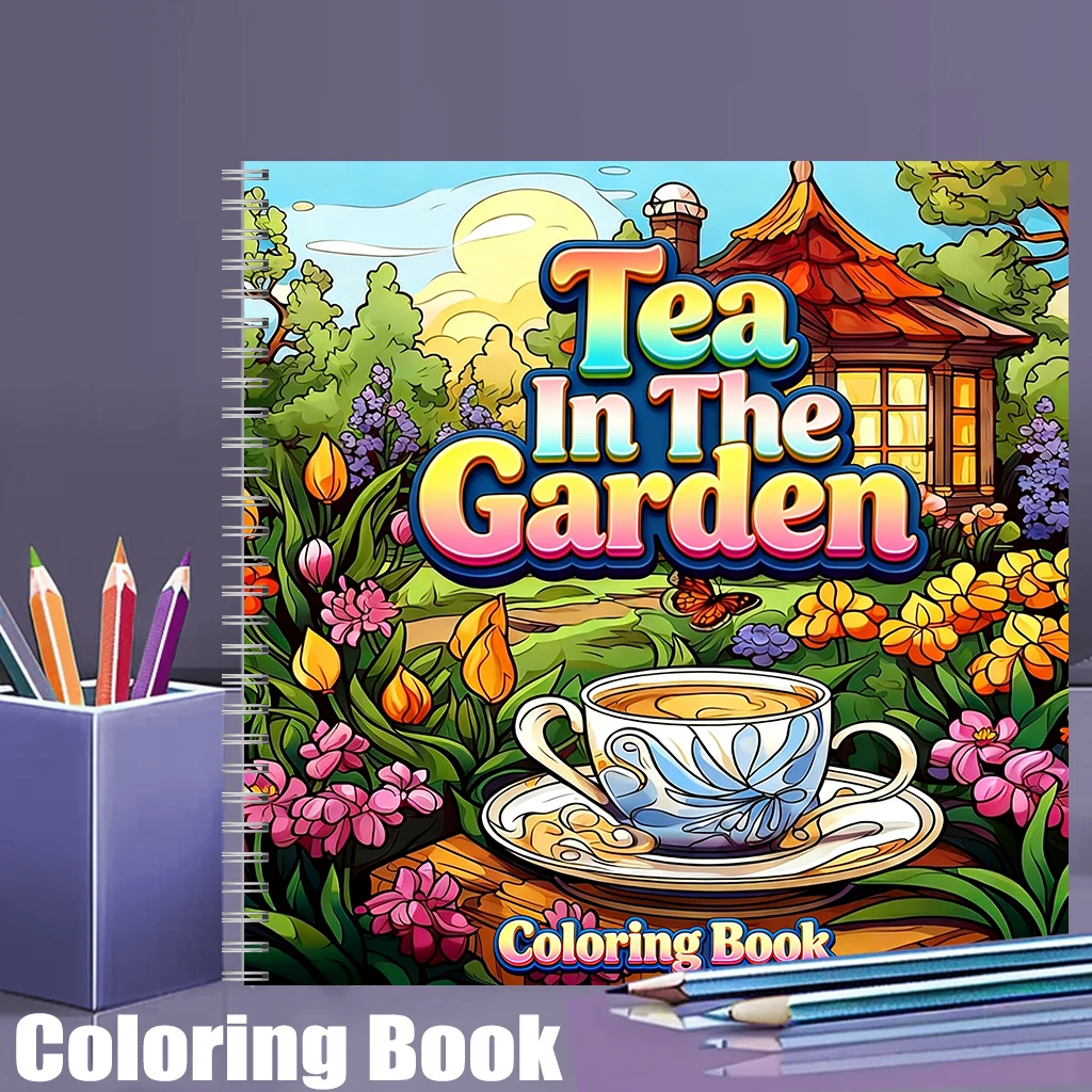 Tea In The Gardens Coloring Bo - đánh giá và giá Chalk Bag